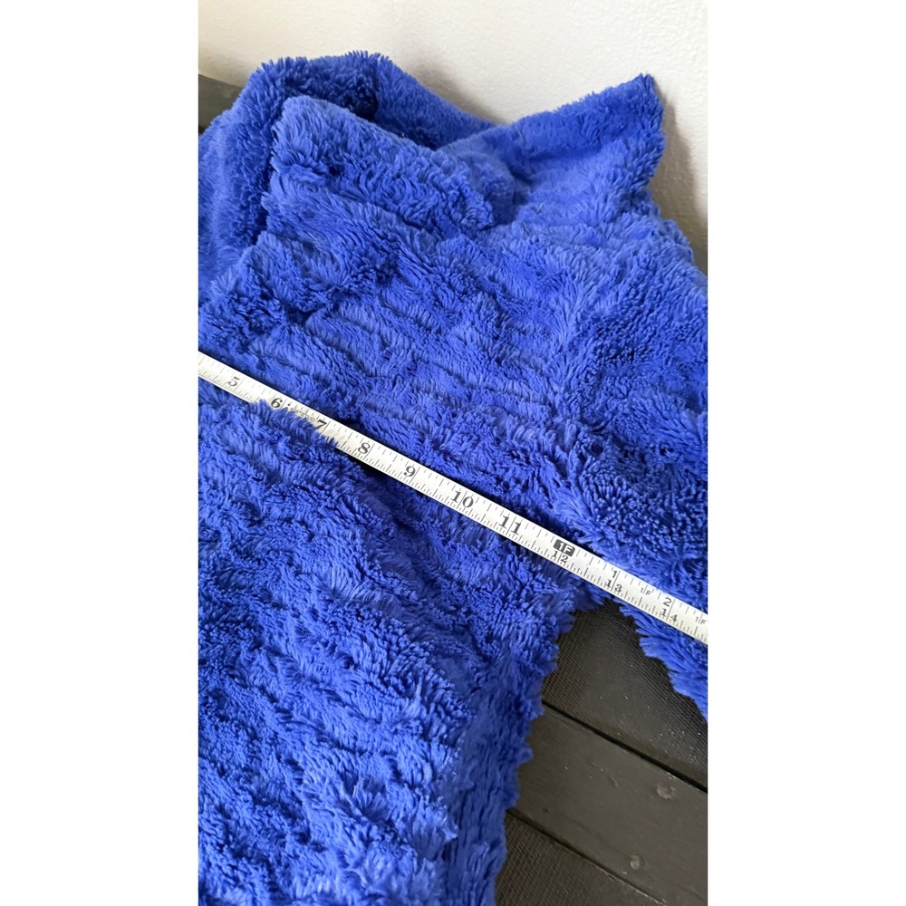 Patagonia Girls Cobalt Blue Faux Fur Coat Jacket XS 5-6 Plush Fleece - Picture 9 of 11